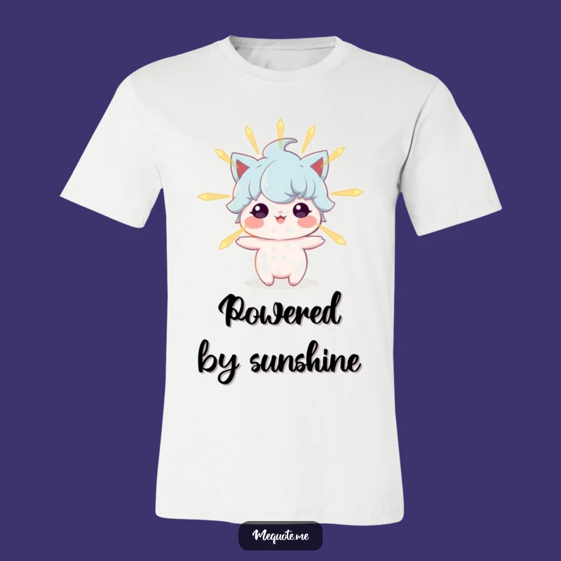 Funny T-Shirt: Radiate Positivity Character, Wear Your Inner Glow!