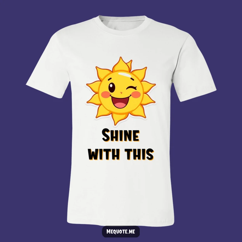 Funny Happy Sun Wink T-Shirt: Wear Your Sunshine & Smiles