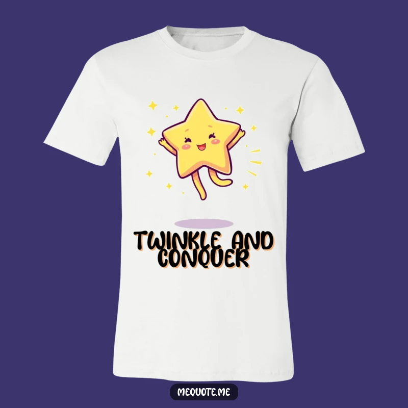 Funny Sparkling Star Cartwheel T-Shirt: Express Joyful Energy & Style