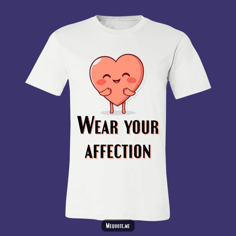 Funny Heart Hug T-Shirt: Wear Your Affection with Comedic Charm