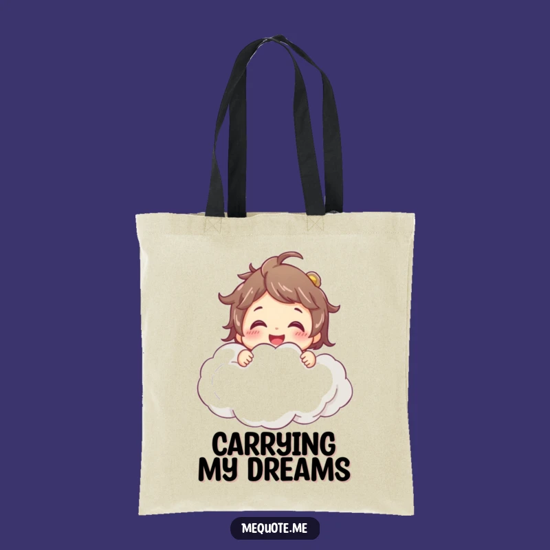 Funny Dreamer Tote Bag - Carry Your Joy with This Cloud Hug Design