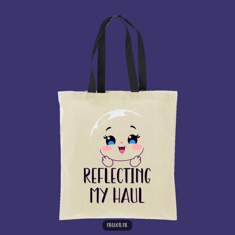 Funny Mirror Joy Tote Bag: Carry Your Happiness with this Hilarious Reflection Accessory