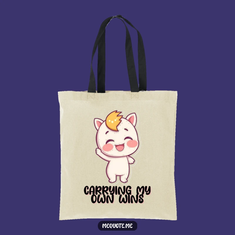 Funny Self-Pat Tote Bag: Carry Your Success, Wonderful Funny Gift